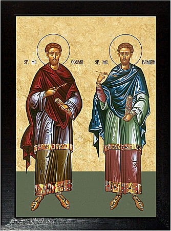 Icoane Octombrie - Sfintii Mucenici Cosma si Damian, doctorii fara de arginti