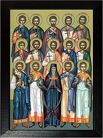 Icoane Aprilie - Sfintii Mucenici din Cartagina model Athos