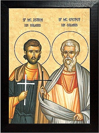 Icoane Iulie - Sfintii Mucenici Epictet si Astion