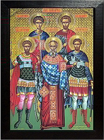 Sfinti Decembrie - Sfintii Mucenici Eustratie, Auxentie, Evghenie, Mardarie şi Orest model Athos