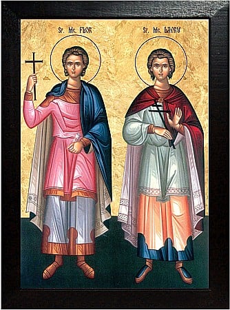 Icoane August - Sfintii Mucenici Flor si Lavru