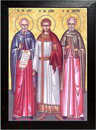 Icoane Noiembrie - Sfintii Mucenici Marturisitori Gurie, Samona si Aviv