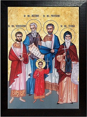 Icoane Octombrie - Sfintii Mucenici Nazarie, Ghervasie, Protasie si Chelsie