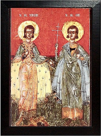 Icoane Octombrie - Sfintii Mucenici Serghie si Vah