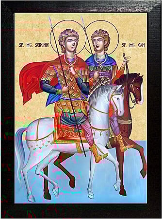 Icoane Octombrie - Sfinții Mucenici Serghie și Vah