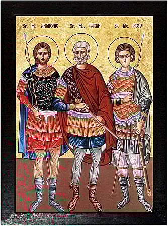 Icoane Octombrie - Sfintii Mucenici Tarah, Prov si Andronic