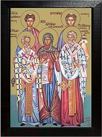 Icoane Iulie - Sfintii PROHOR, NICANOR, TIMON ŞI PARMENA, Irina si Sfantul Pavel XEROPOTAMIANUL model Athos