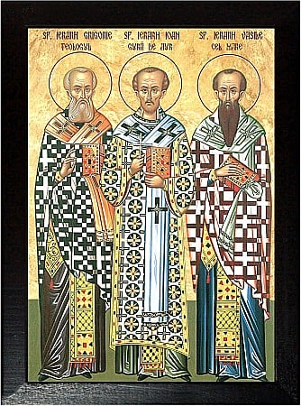 Sfinti Ianuarie - Sfinții Trei Ierarhi Vasile cel Mare, Grigorie Teologul și Ioan Gură de Aur