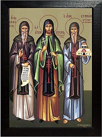 Sfinti Aprilie - Sfantul Pafnutie, Sfantul Agatanghel, Sf Cuv Simeon model Athos