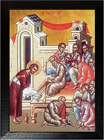 Icoane praznicale - Spalarea picioarelor ucenicilor
