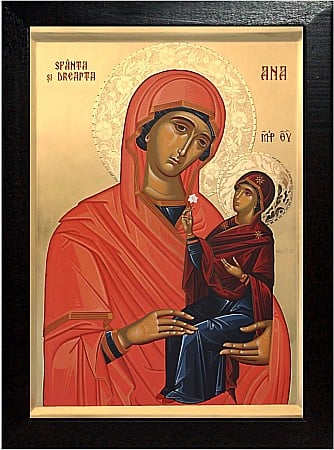 Icoane Decembrie - Zamislirea Sfintei Fecioare Maria de catre Sfanta Ana