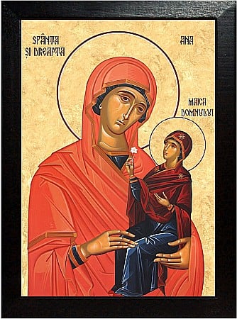 Icoane Maica Domnului - Sfanta Ana si Sfanta Fecioara Maria