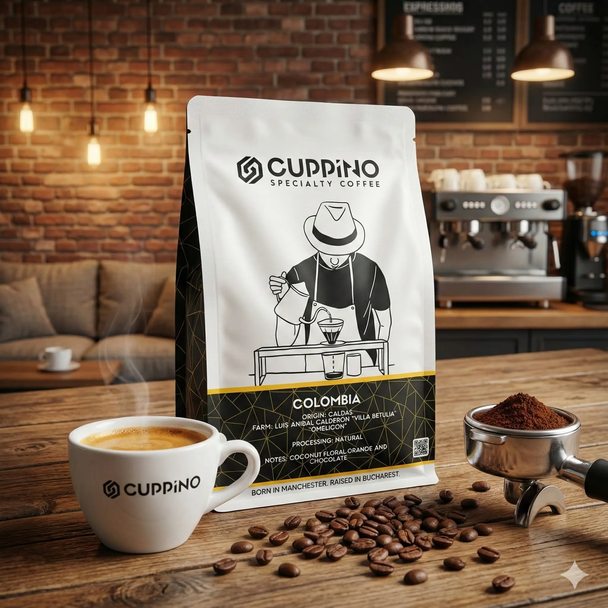 Cafea boabe Cuppino Colombia Caldas 250 g – cafea de specialitate Arabica [5]