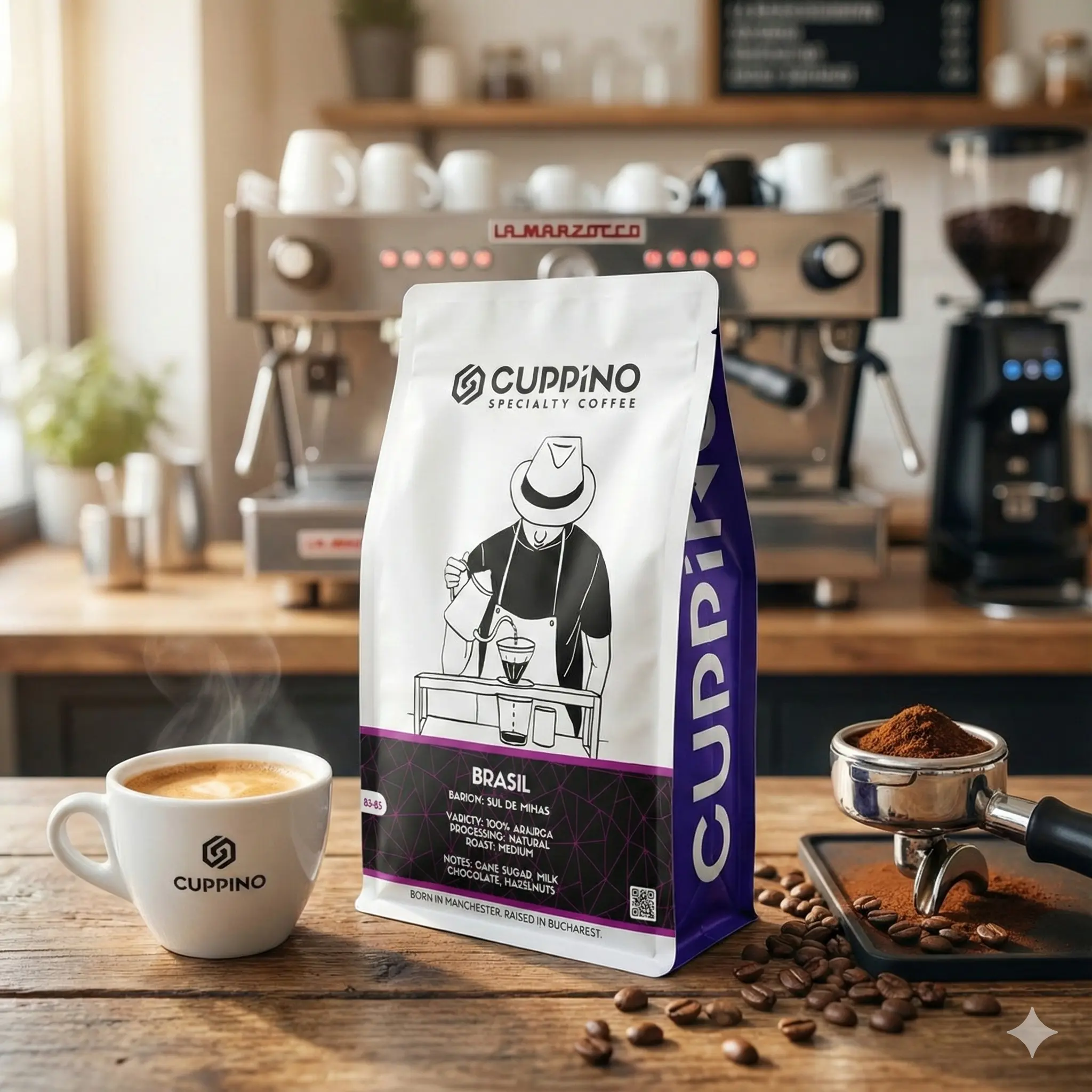 Cafea boabe Cuppino Brazilia Sul de Minas 250 g – ambalaj original [5]