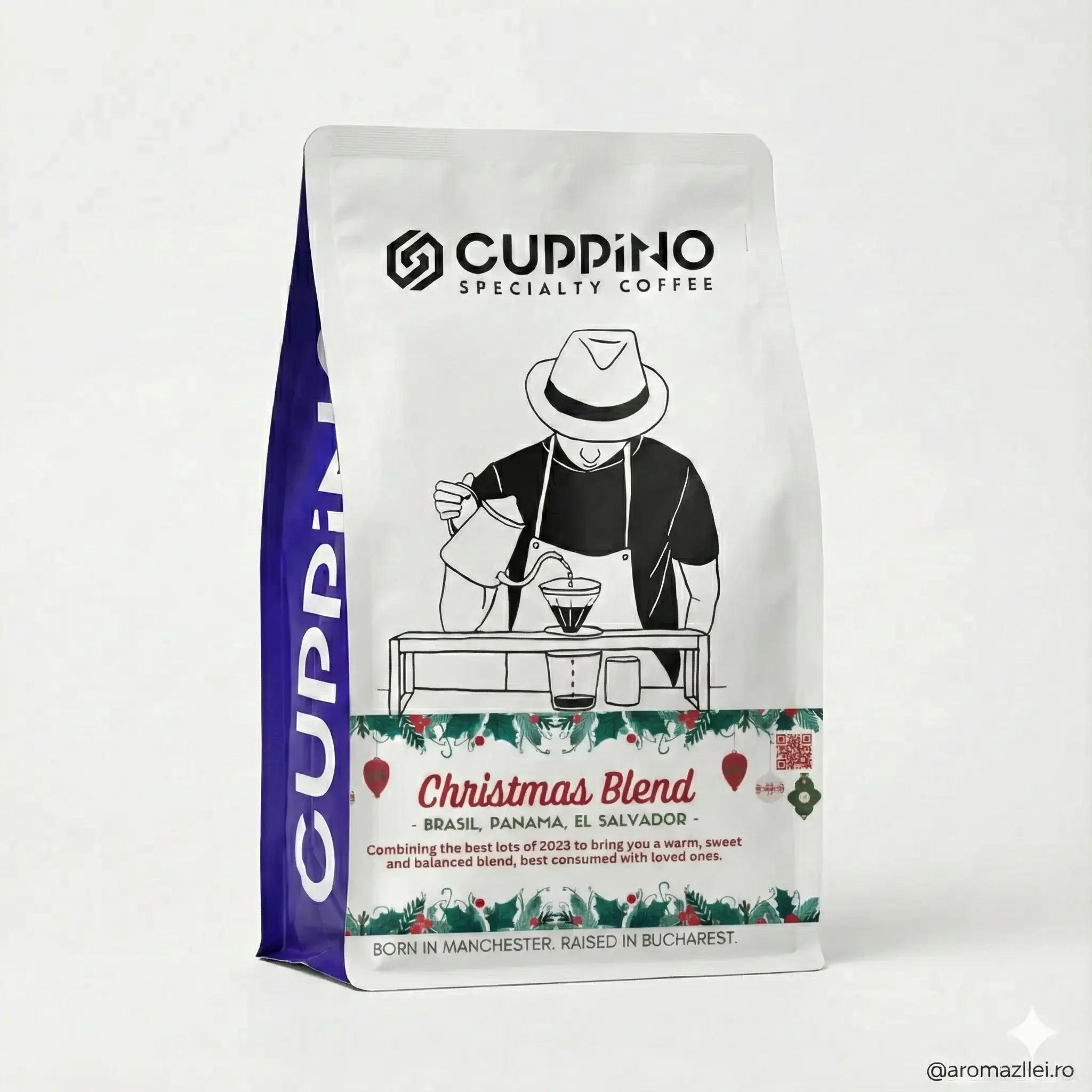 Cafea boabe Cuppino Christmas Blend – 250 g – ambalaj [4]