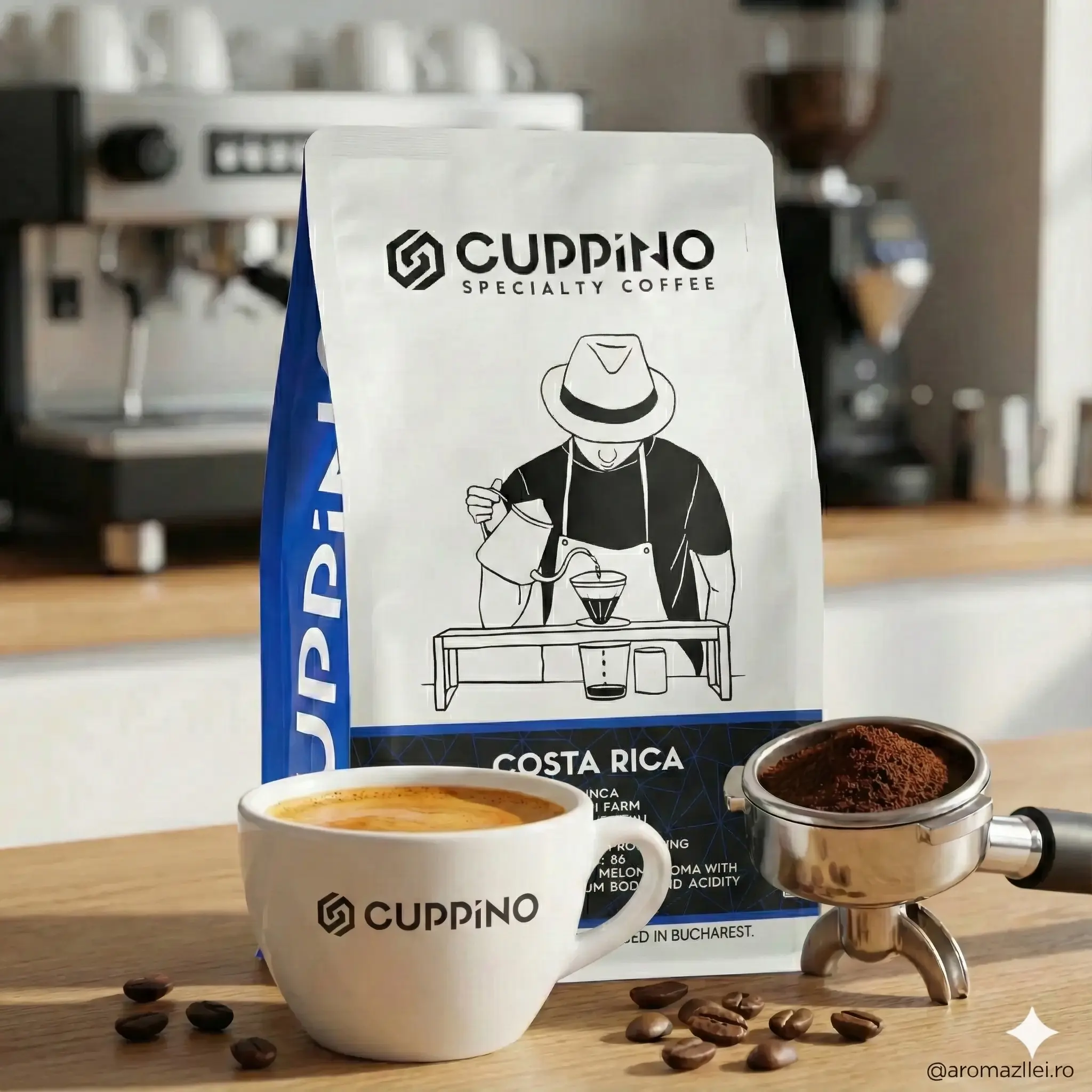 Cafea boabe Cuppino Costa Rica – 250 g | Brunca – ambalaj [5]