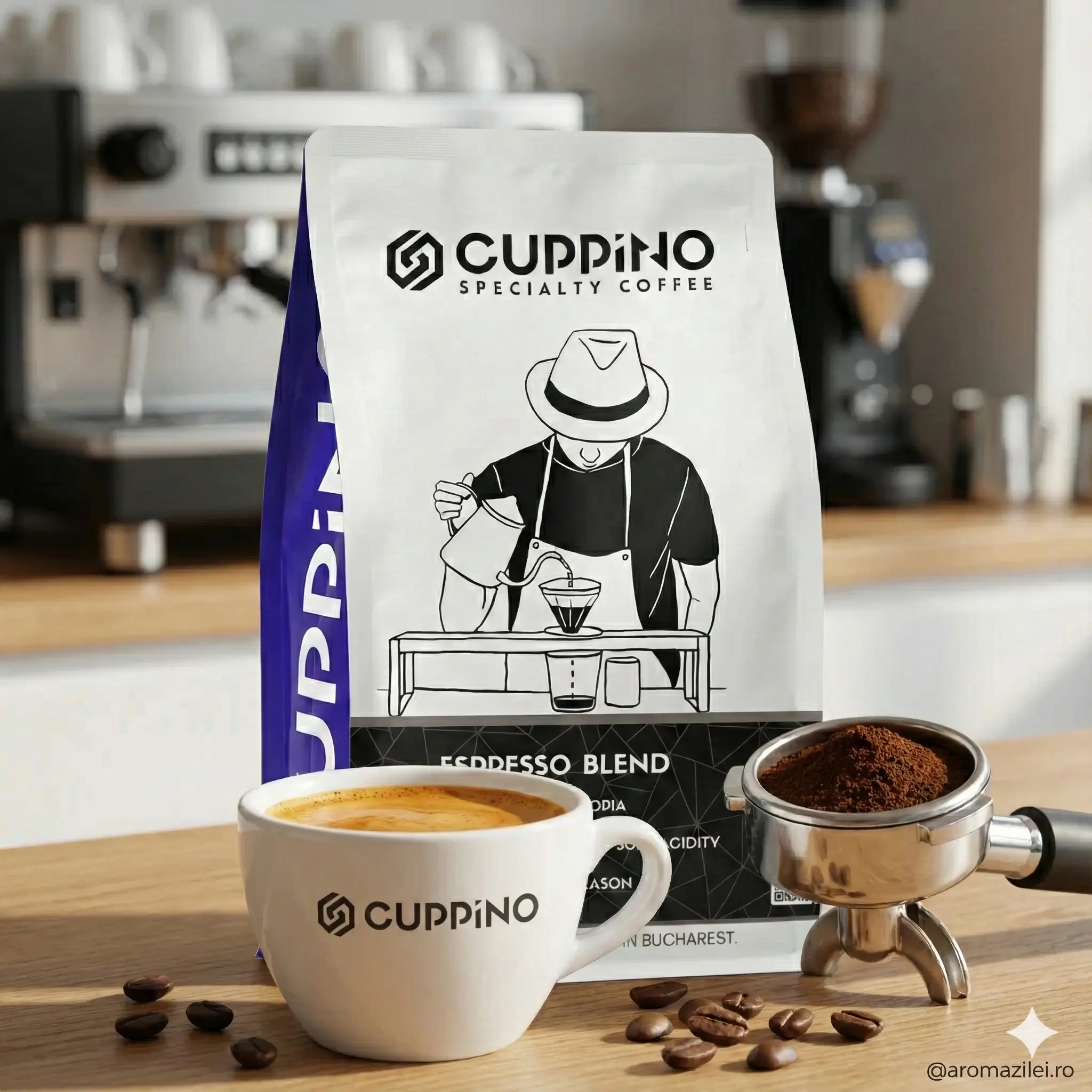 Cafea boabe Cuppino Espresso Blend 250 g – cafea premium pentru espresso [5]