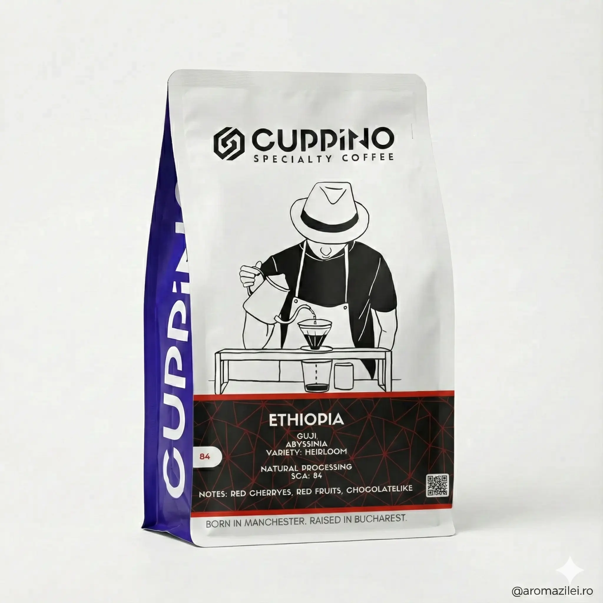 Cafea boabe Cuppino Ethiopia – 250 g | Guji Abyssinia – ambalaj [4]