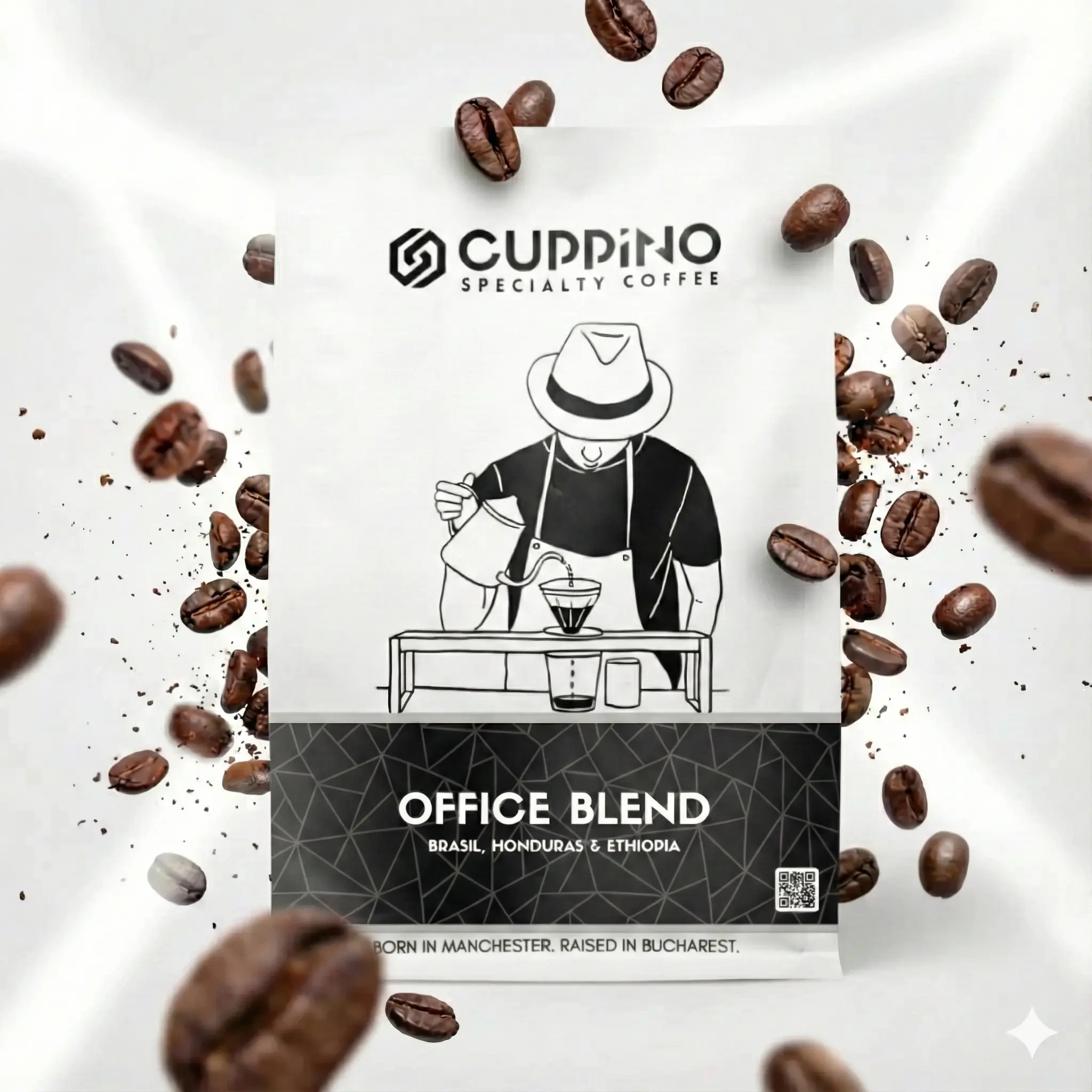 Cafea boabe Cuppino Office Blend – 250 g – ambalaj [3]