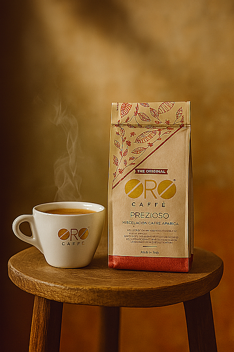 Cafea ORO Prezioso – 100% Arabica, măcinată fin (250g) Arome florale și fructate, prăjire artizanală în Italia [3]
