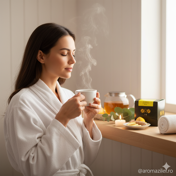 Ceai Verde BIO cu Ghimbir și Lămâie – ORO [4]