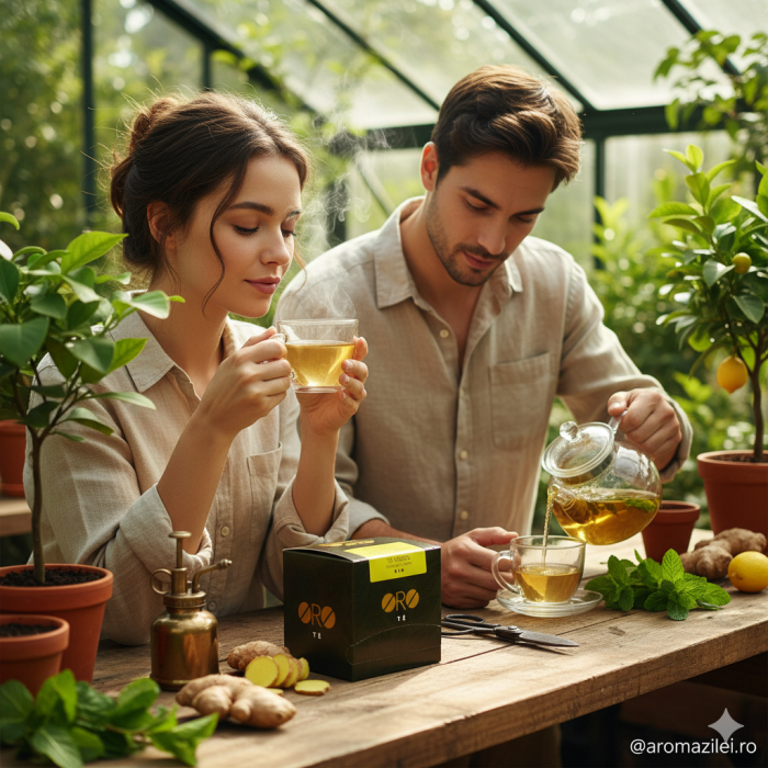 Ceai Verde BIO cu Ghimbir și Lămâie – ORO [6]