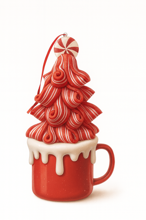 Decorațiune Candy Brad în Cană Metalică [1]