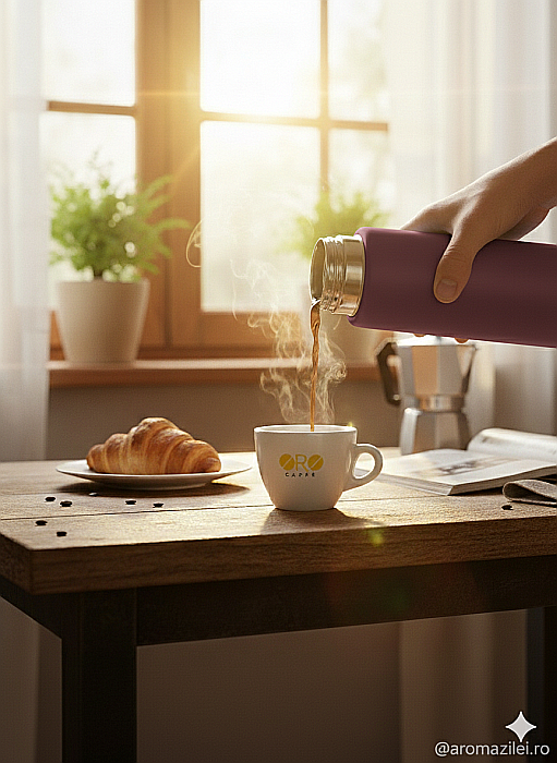 Termos inox Urban Touch 500 ml, grena mat [2]