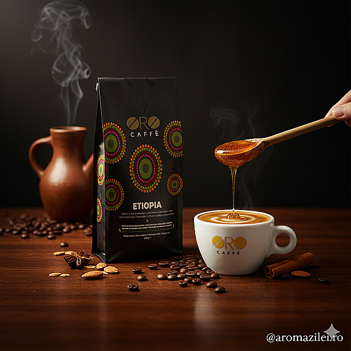 Cafea ORO Etiopia – 100% Arabica Single Origin 250g boabe [4]