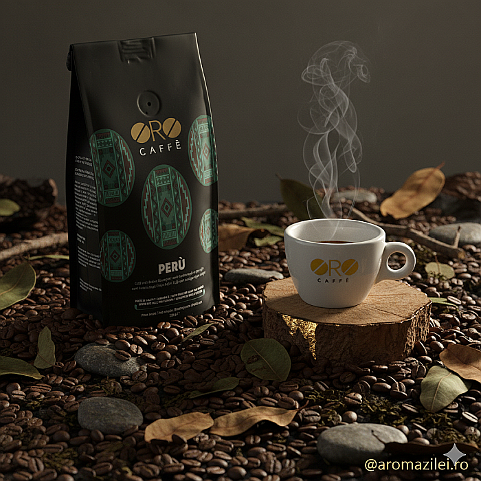 Cafea Peru ORO – 100% Arabica Premium (250g boabe) Subtil, rafinat și cu note de cacao, malț și caramel [2]