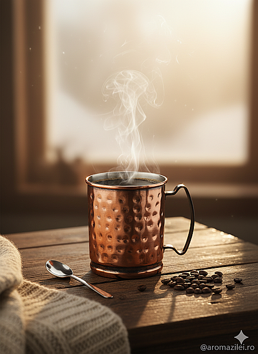 Cană din metal cu finisaj rustic „Copper Vintage” – 300 ml [2]