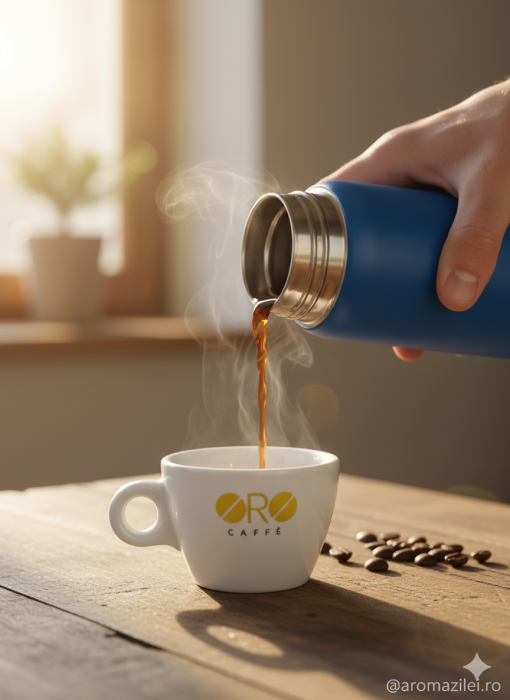 Termos inox Urban Touch – 500 ml, albastru nordic mat [3]