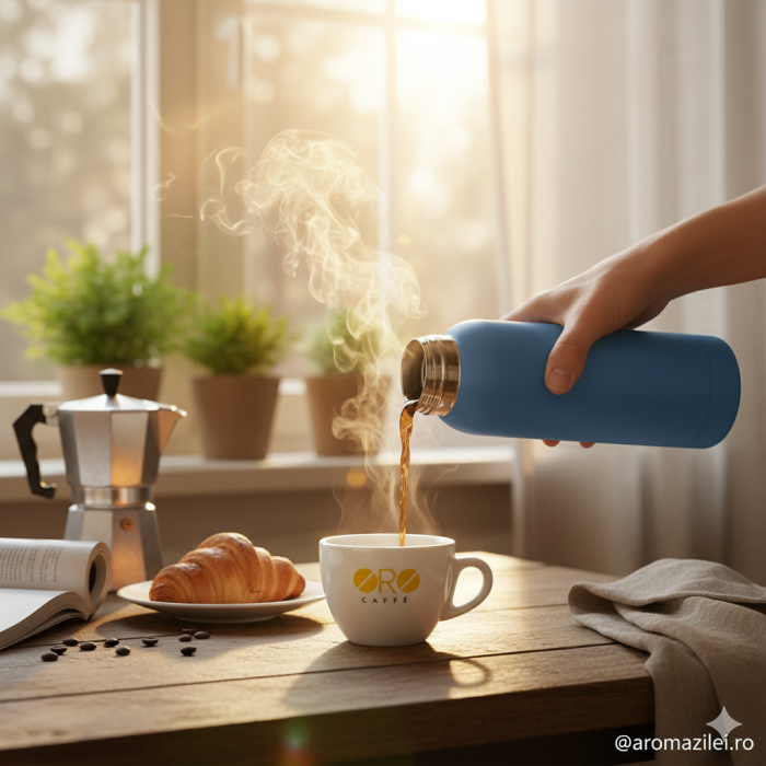 Termos inox Urban Touch – 500 ml, albastru nordic mat [2]