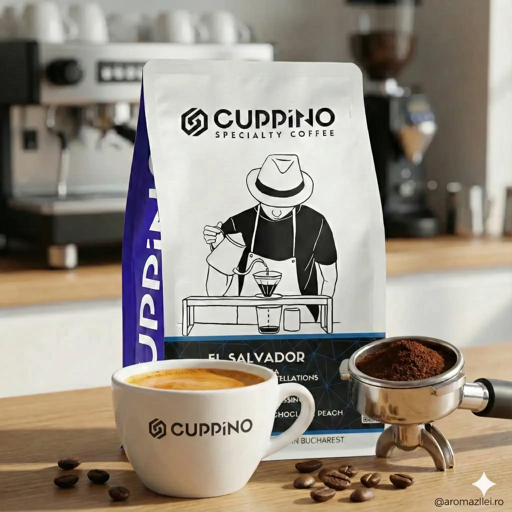 Cafea boabe Cuppino El Salvador 250 g | Apaneca – ambalaj original [4]