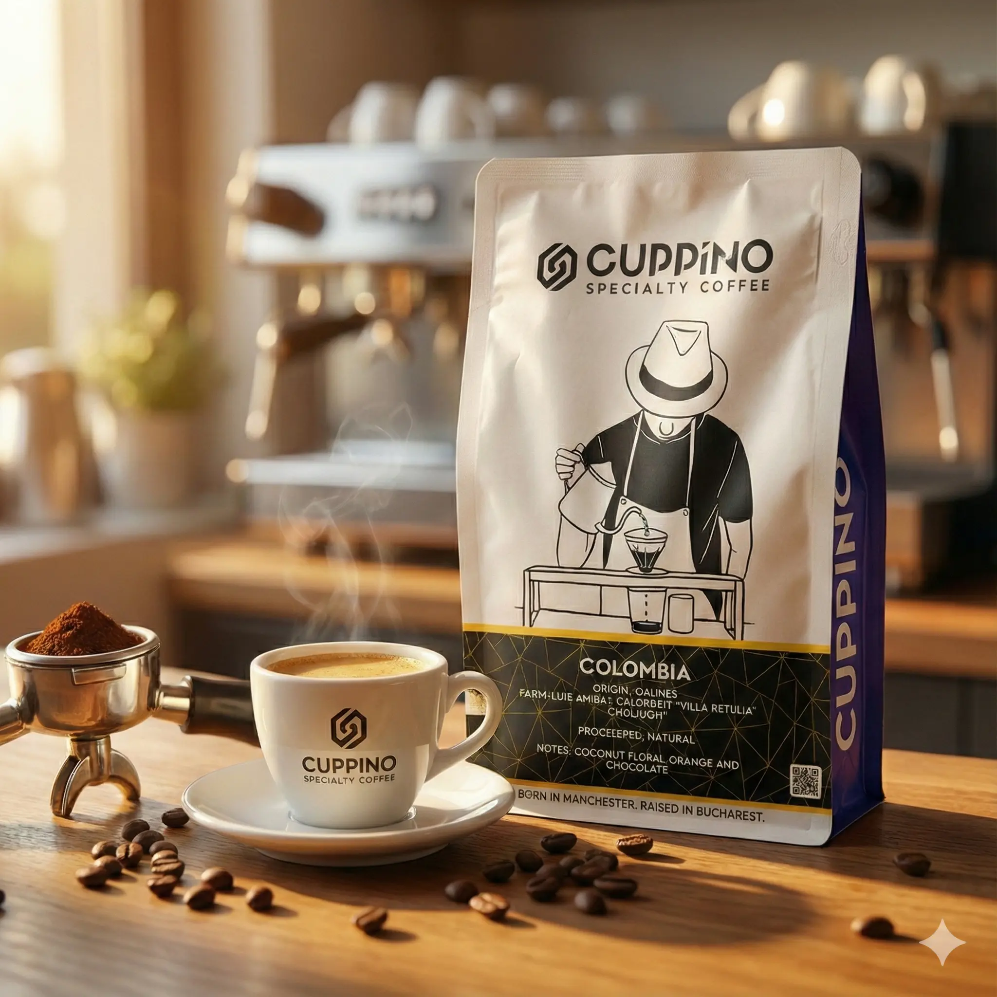 Cafea boabe Cuppino Colombia Caldas 250 g – cafea de specialitate Arabica [1]