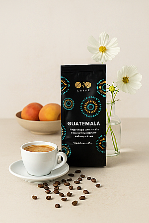 Cafea ORO Guatemala – 100% Arabica Single Origin (250g boabe) Arome intense de ciocolată și caramel, cu note delicate de condimente. [2]