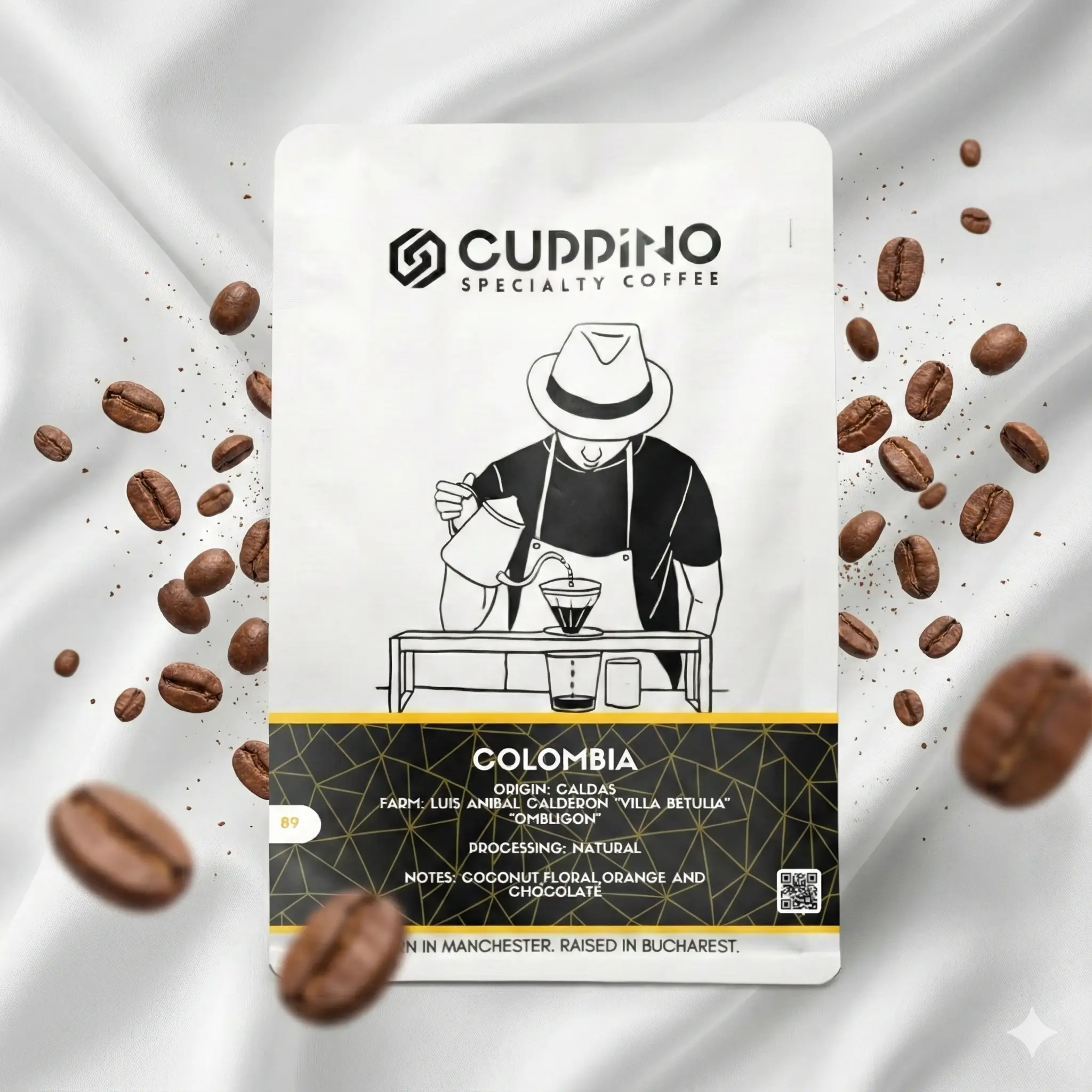 Cafea boabe Cuppino Colombia Caldas 250 g – cafea de specialitate Arabica [2]