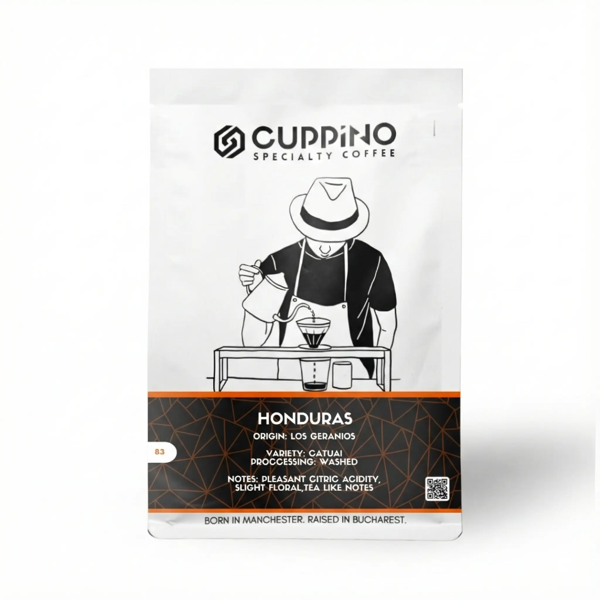 250 Gr - Cafea boabe Cuppino Honduras – 250 g | Los Geranios – ambalaj