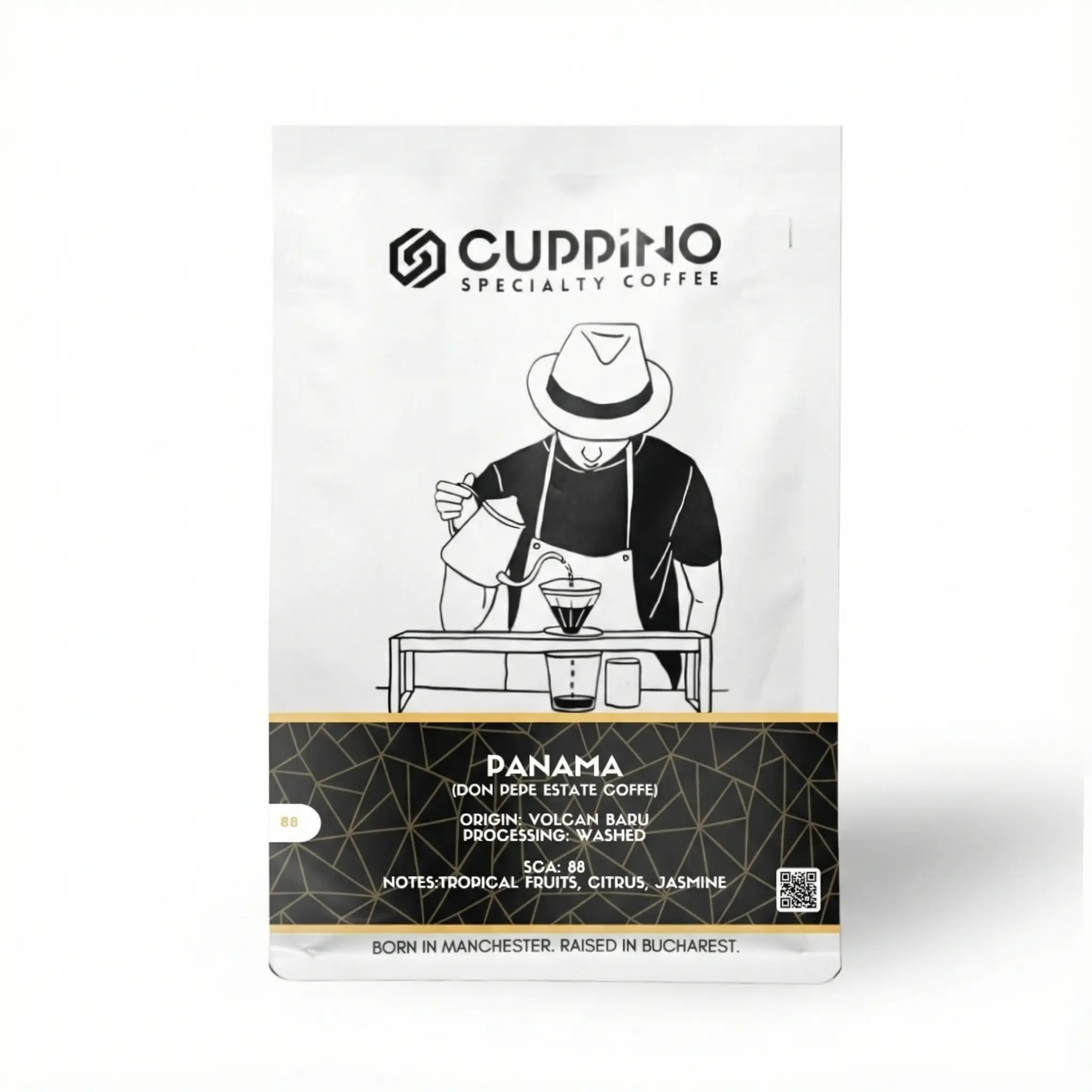 Cafea boabe Single Origin - Cafea boabe Cuppino Panama – 250 g | Volcan Barú – ambalaj