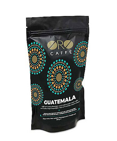 Cafea ORO Guatemala – 100% Arabica Single Origin (250g boabe) Arome intense de ciocolată și caramel, cu note delicate de condimente.