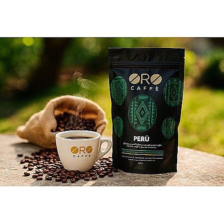 Cafea Peru ORO – 100% Arabica Premium (250g boabe) Subtil, rafinat și cu note de cacao, malț și caramel [5]
