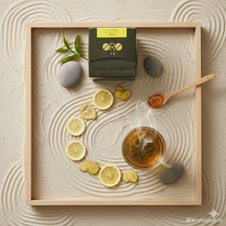 Ceai Verde BIO cu Ghimbir și Lămâie – ORO [2]