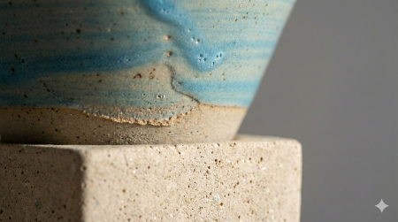 Ceașcă ceramică conică cu suport cubic 100 ml Aroma Zilei [4]