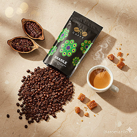 Cafea ORO Brasile – 100% Arabica Single Origin (250g boabe) Gust dulce, cu note fine de migdală [4]