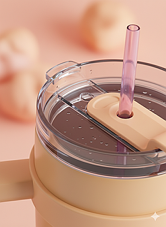 Pahar termoizolant Froska Essence Travel Tumbler – 1000 ml roz-portocaliu [5]