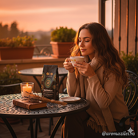 Cafea ORO Guatemala – 100% Arabica Single Origin (250g boabe) Arome intense de ciocolată și caramel, cu note delicate de condimente. [3]