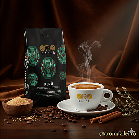 Cafea Peru ORO – 100% Arabica Premium (250g boabe) Subtil, rafinat și cu note de cacao, malț și caramel [2]