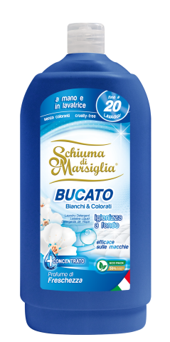 Detergenti pentru rufe albe si colorate - Detergent de rufe lichid Schiuma di Marsiglia, 20 spalari, 1L