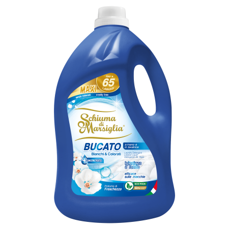 Detergent rufe - Detergent de rufe lichid Schiuma di Marsiglia, 65 spalari, 5L