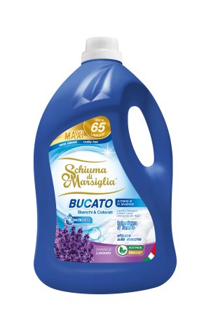 Detergent rufe - Detergent de rufe lichid Schiuma di Marsiglia, Lavanda, 65 spalari, 5L